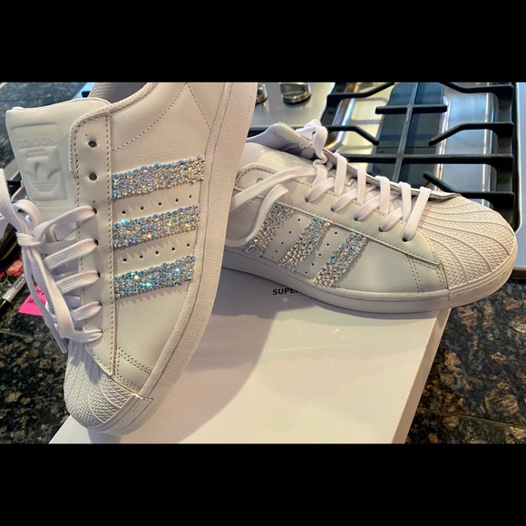 Adidas Superstars Custom w/Swarovski Crystals - Picture 16 of 16